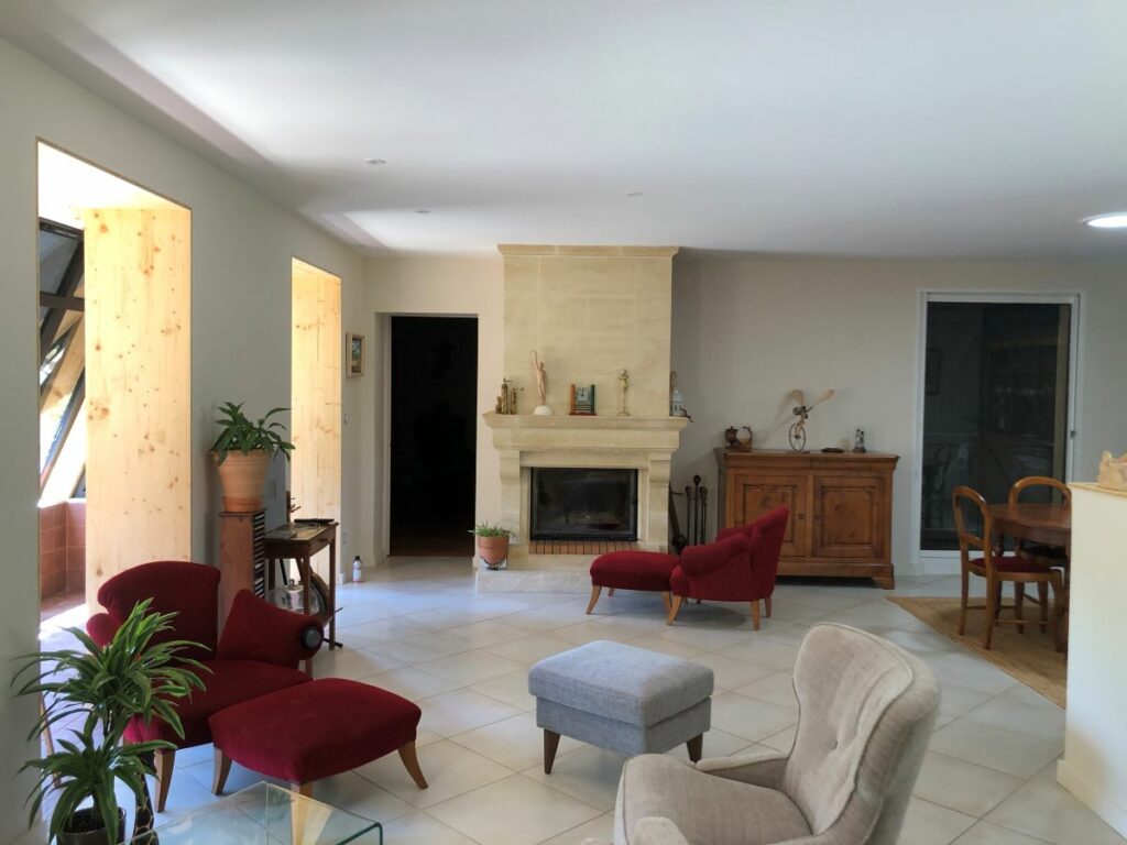 Rénovation écologique en matériaux biosourcés d'une maison à Chazay d'Azergues dans le Beaujolais | Studio LOH Architecture Grenoble