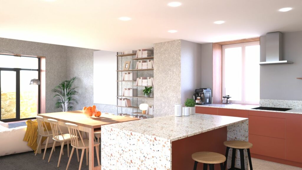 Rénovation énergétique BBC d'une bâtisse de 1700 dans les Monts du Lyonnais | Studio LOH Architecture Grenoble